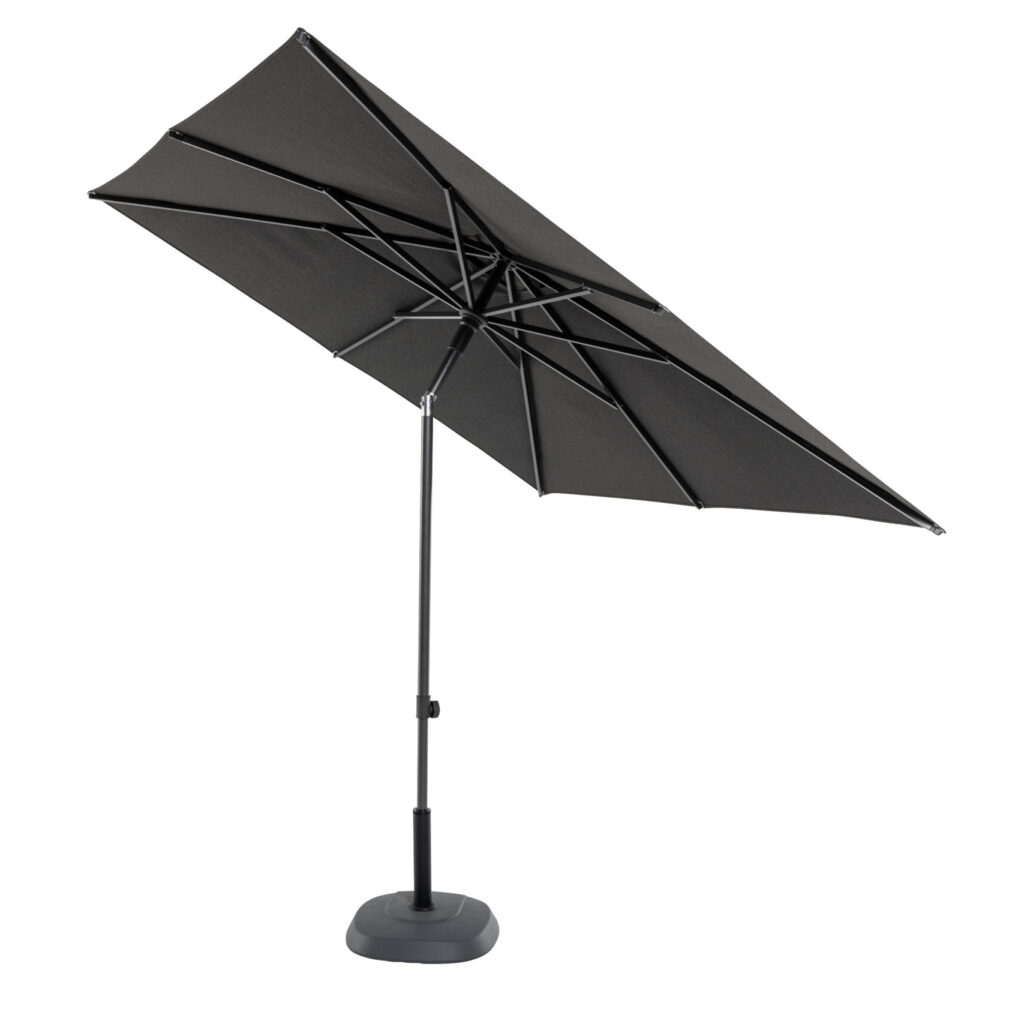 Patio Push Up Height Adjustable / Tilting Umbrella 200cm Square. Available in 3 colours